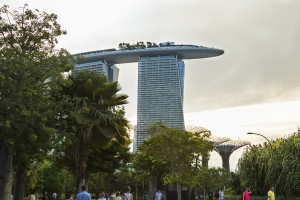 Gardens by the Bay, Singapore, at sunset