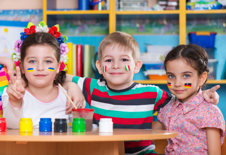 Children in language camp