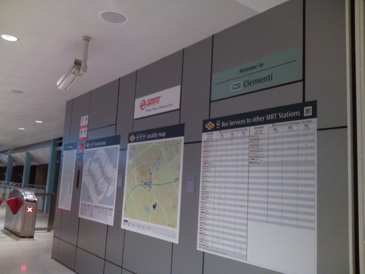 Photo: Clementi MRT Station (Photo: CCL-DTL, Wikimedia Commons)