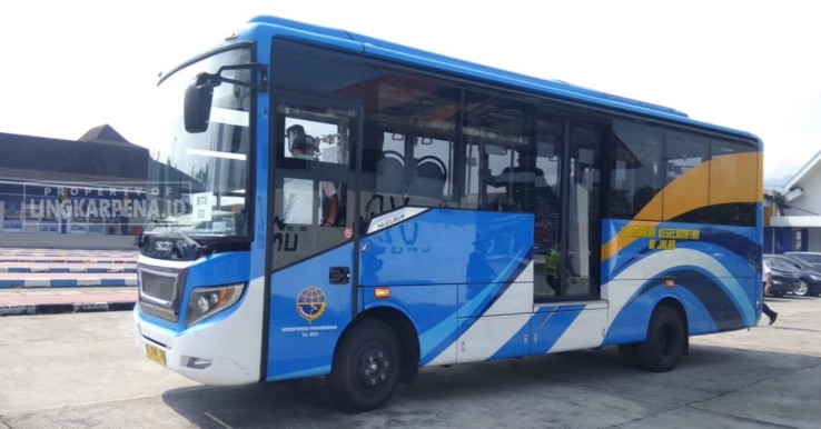 Selain bus antar kota, Pemerintah Kota Sukabumi baru saja meresmikan Trans Sukabumi pada 2020 lalu. (lingkarpena.id)
