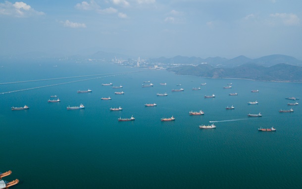Aerial,View,Of,Sriracha,Industrial,Port,,Chonburi,,Thailand.