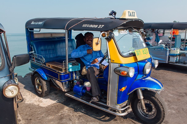 Sriracha,,Chonburi,,Thailand,-,February,15,,2018,:,Three,Wheel