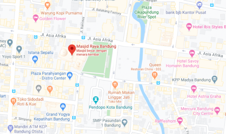 Lokasi Masjid Raya Bandung