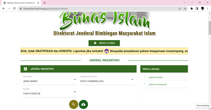 Alt Text - Jadwal Buka Puasa dan Imsak 2023 Kota dan Kabupaten di Jawa Barat