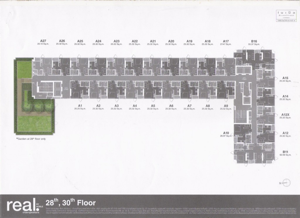 Real by Noble 28th & 30thFloor plan