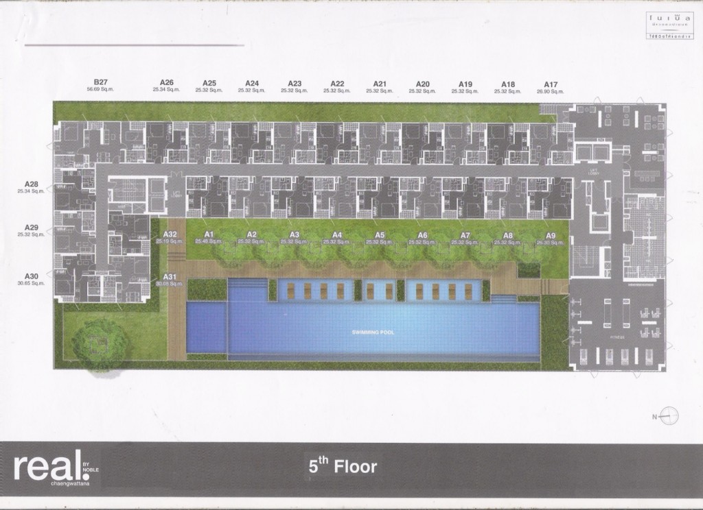 Real by Noble 5th Floor plan