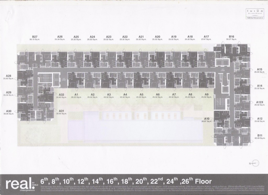 Real by Noble Even Floor Plan