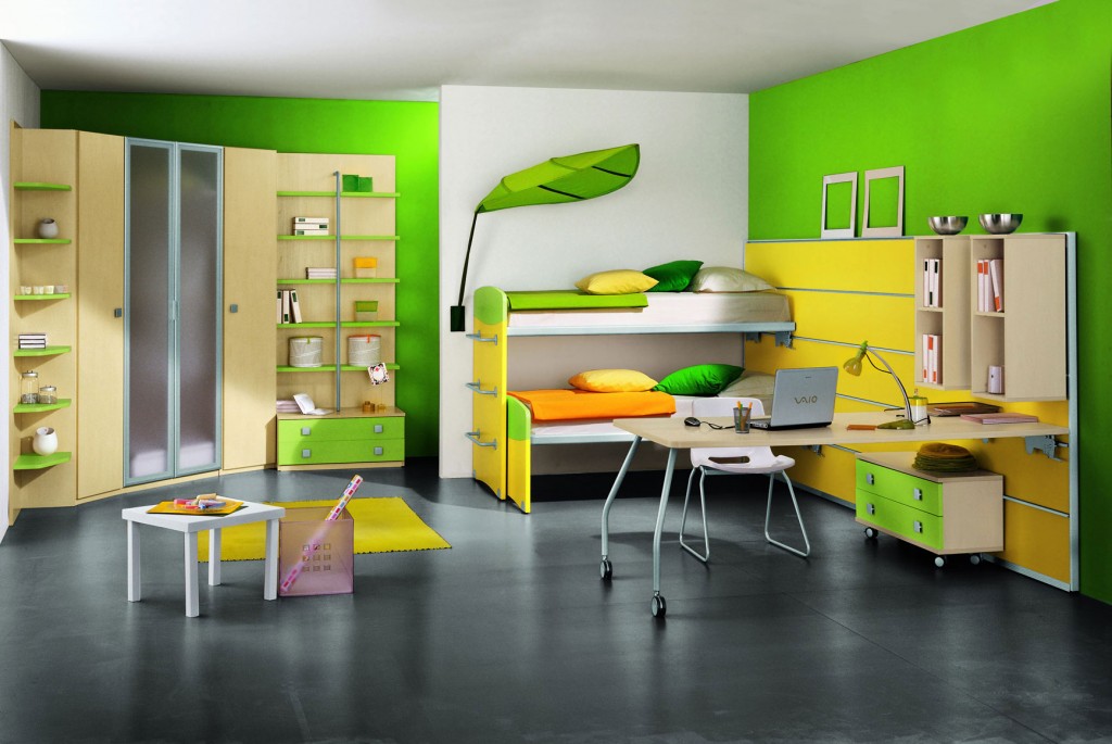 Green-and-Yellow-Bedroom