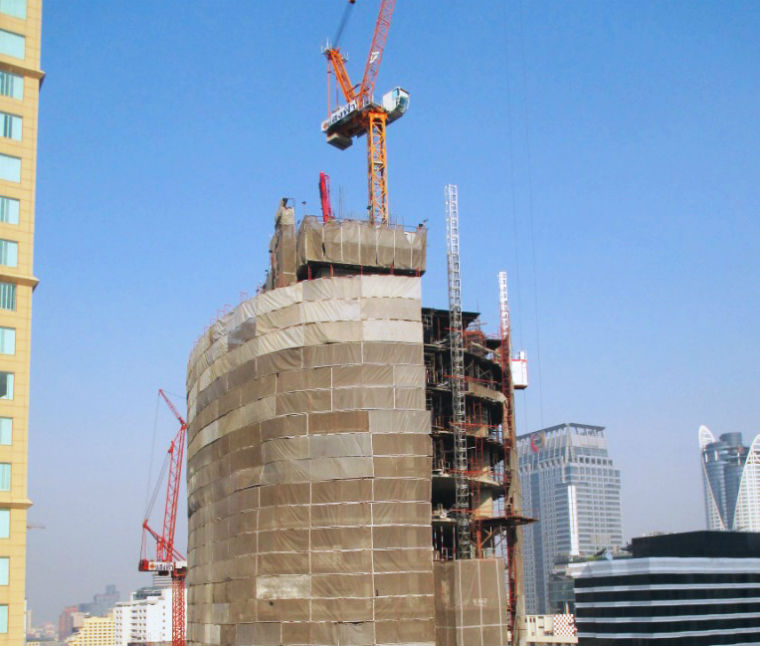 Magnolias Ratchadamri Boulevard_construction