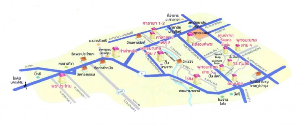 Baan Ua A-Torn Nakhon Pathom map