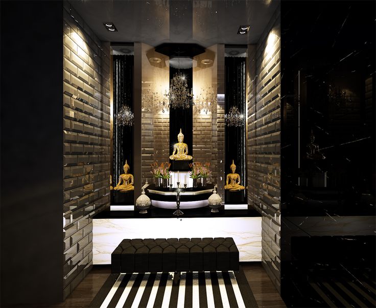 Buddhist Praying Room by Watana Kowatanabhorn