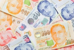Singapore dollar weakens