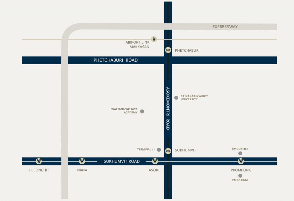 Singha Estate_The ESSE Asoke_Map