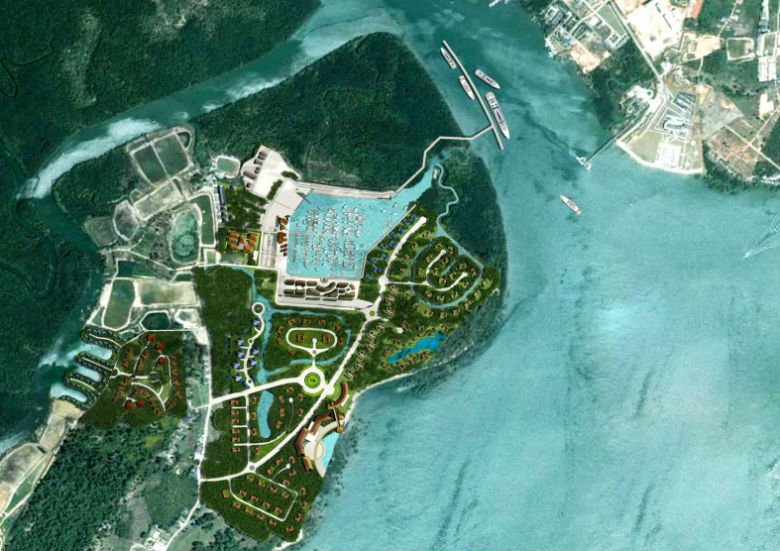 Port Takola yacht marina in Krabi