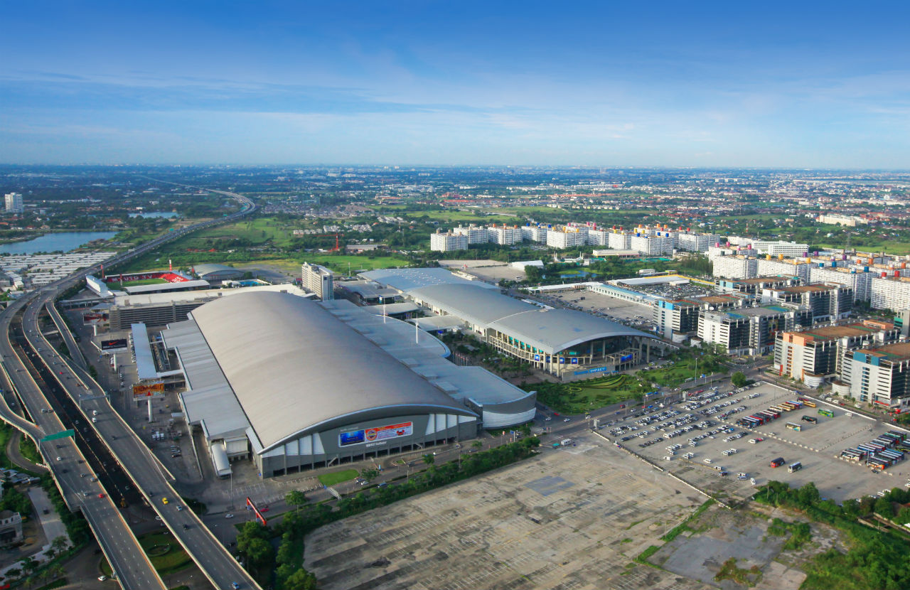 IMPACT Exhibition Center bird's eye view