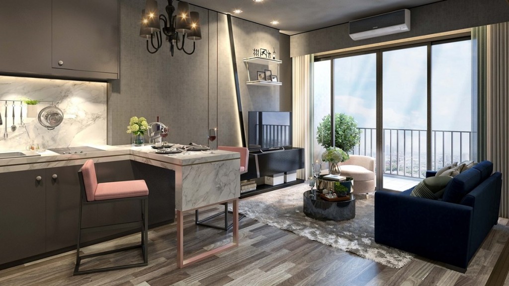 Whizdom Station Ratchada-Thapra_Living Room_One Bedroom