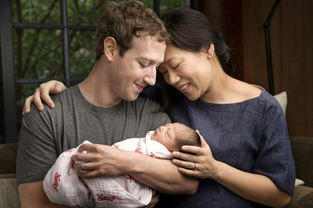 Mark Zuckerburg, Pricilla Chan และ Max ลูกชาย