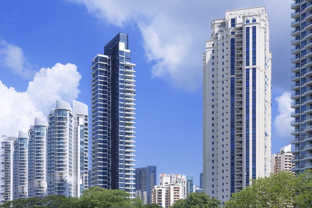 Apartment blocks in Singapore resize