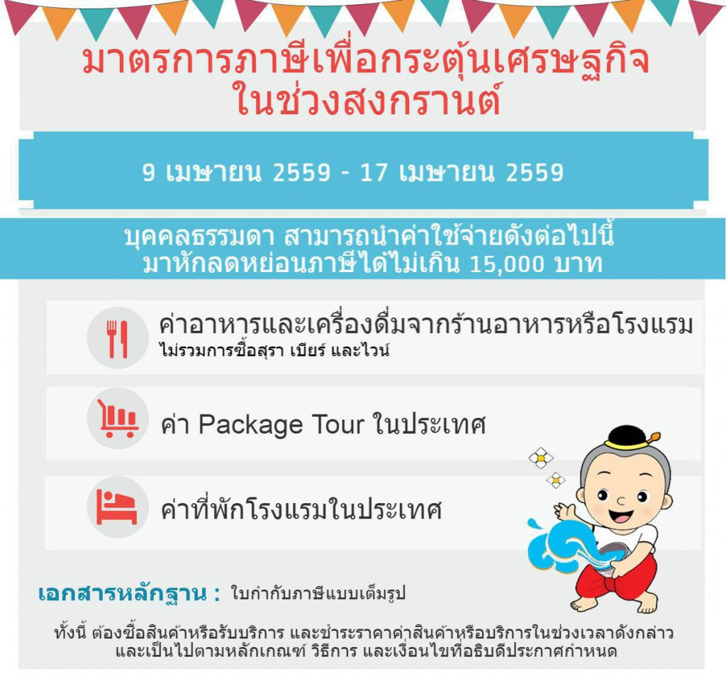 Songkran tax claim criteria 2016