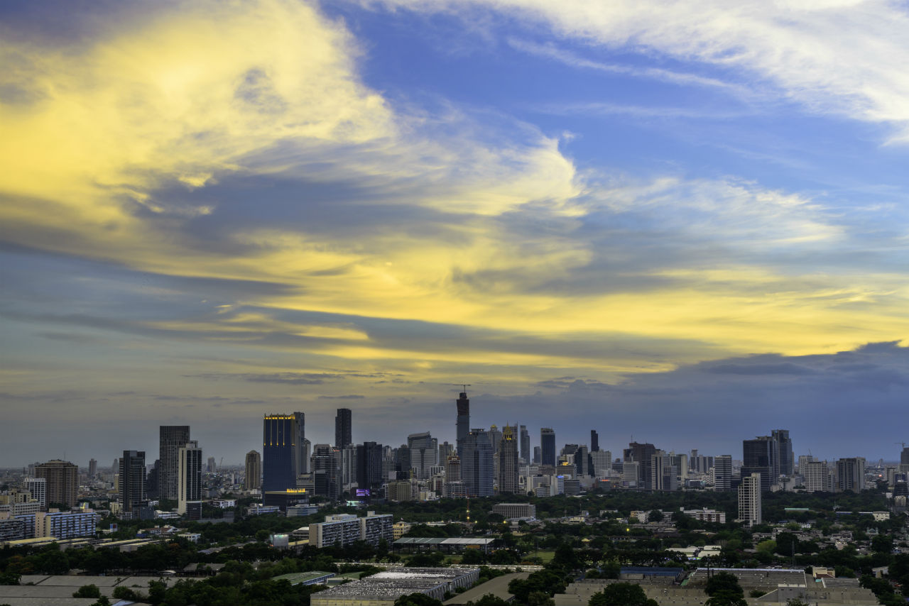 Bangkok city skyline