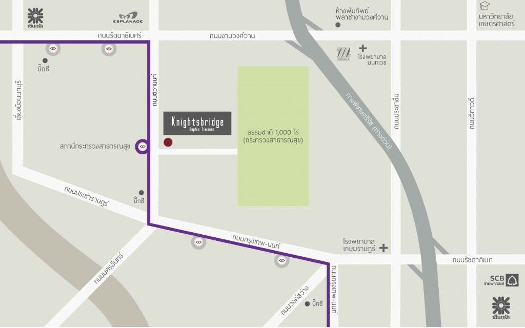 Knightsbridge Duplex Tiwanon_map