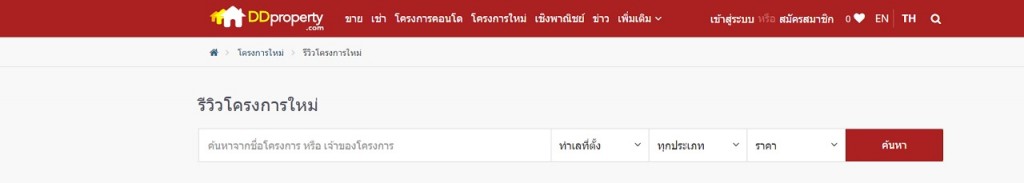 Project review search function