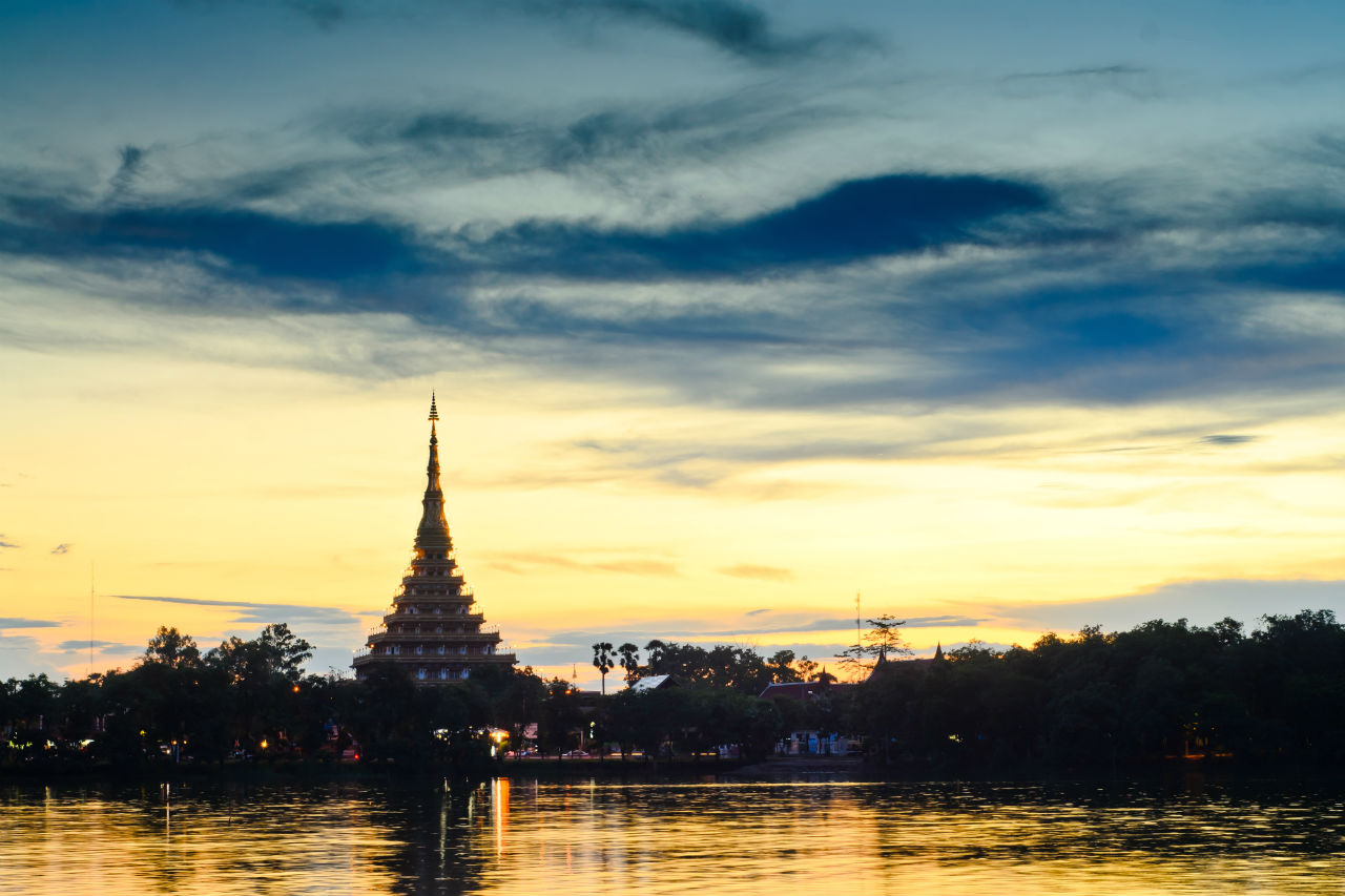 Khon Kaen and Chee River