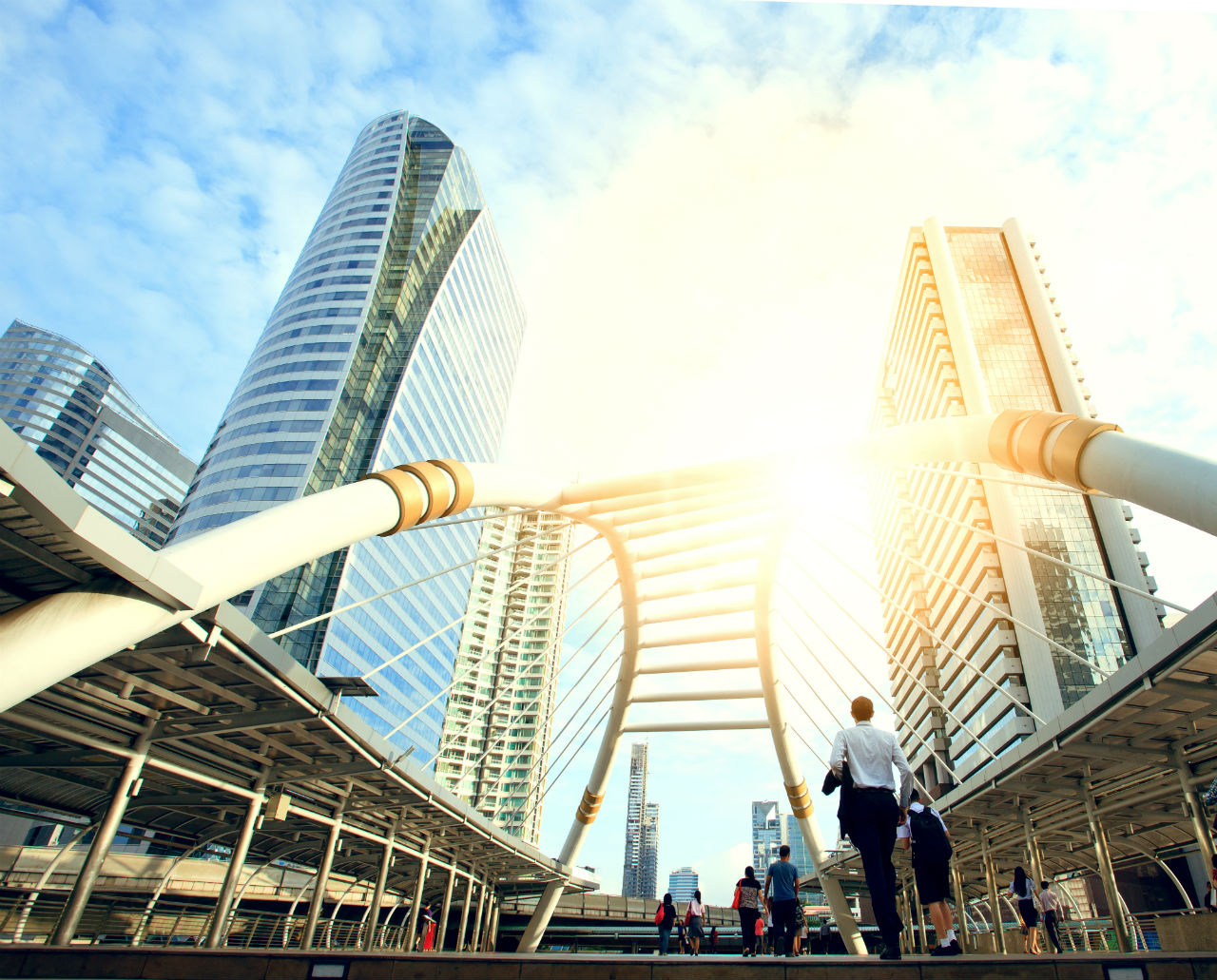 Prime business district in Bangkok
