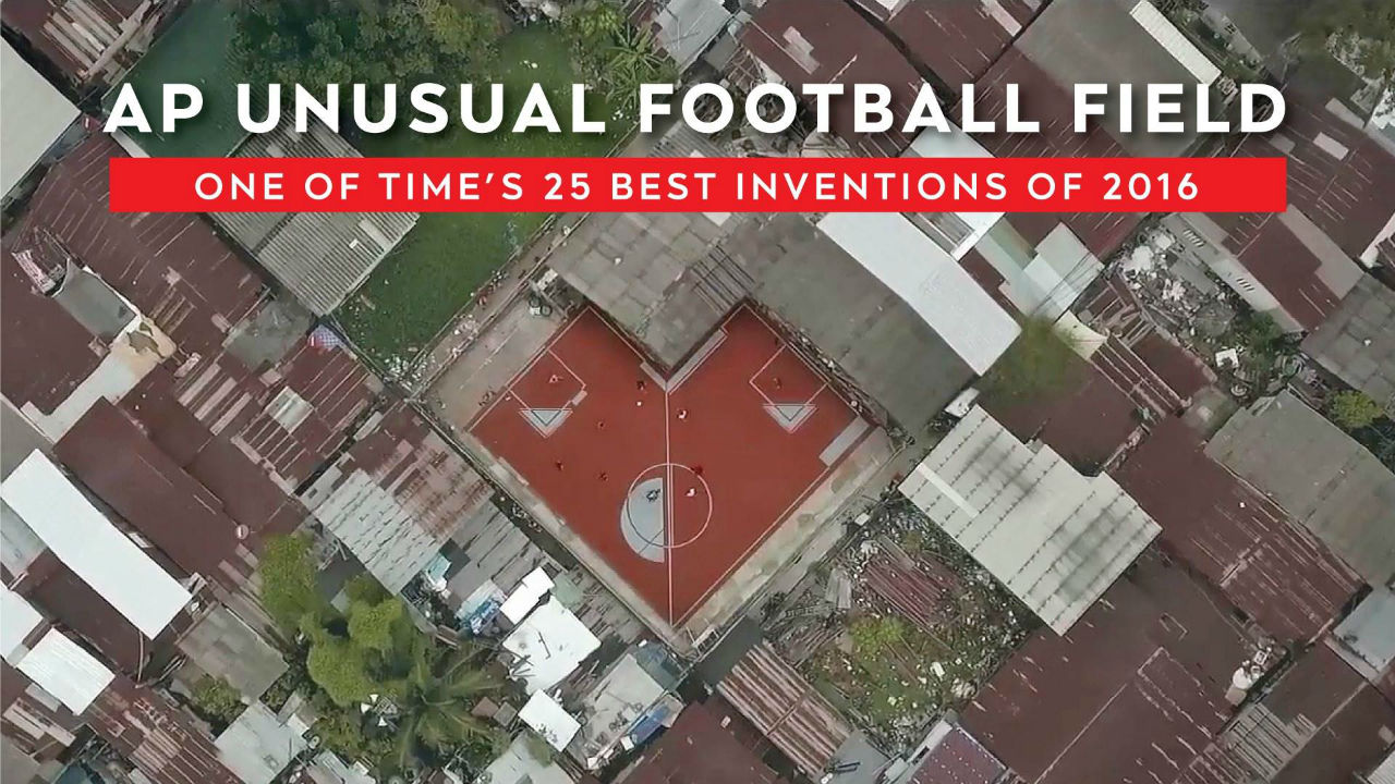 AP unusual football field