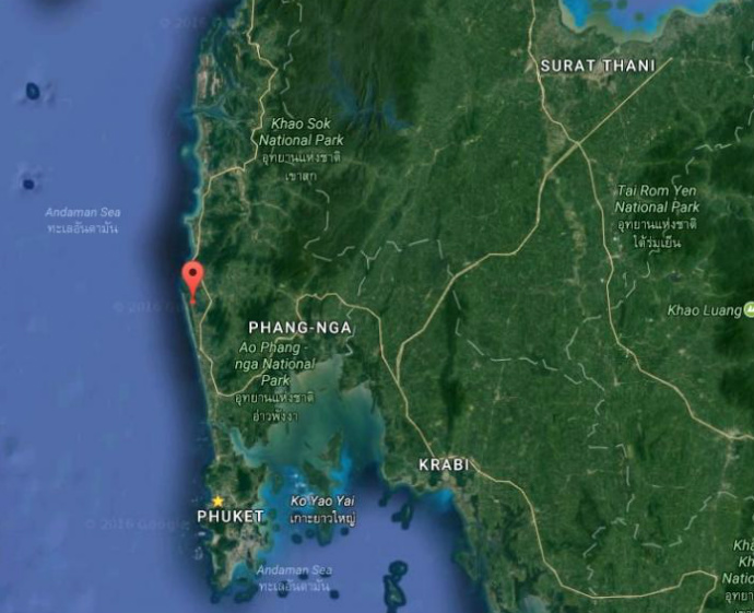 Phang Nga-Andaman International Airport_location