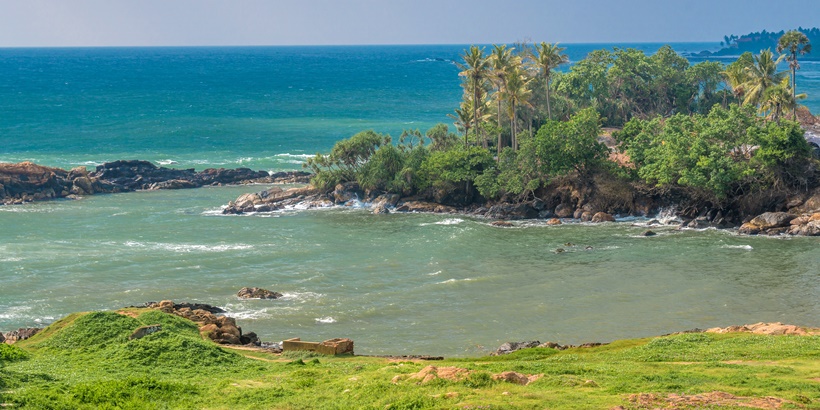 Scenic view of the lagoon
