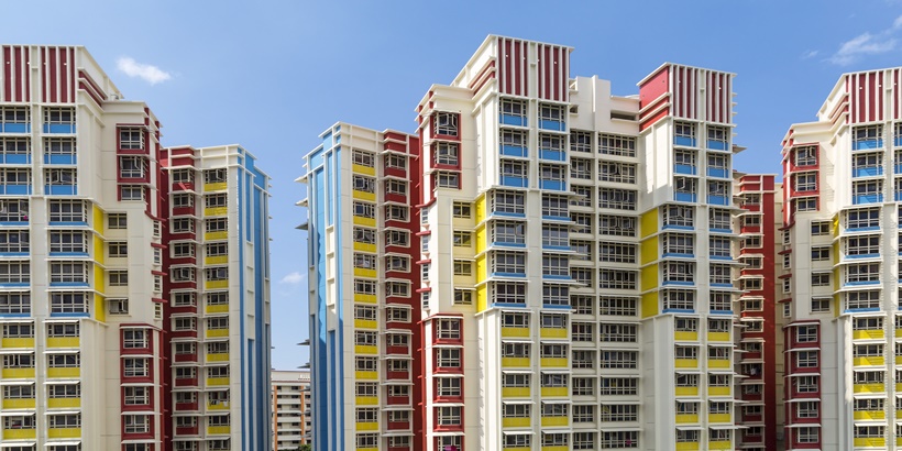 Colourful HDB Flats 