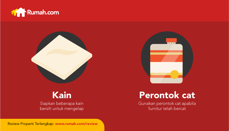 Tips infografis alat yang dibutuhkan untuk mengecat furnitur kayu