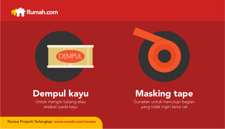 Tips infografis alat yang dibutuhkan untuk mengecat furnitur kayu