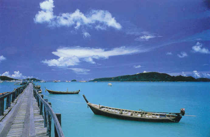 The Chalong Bay beachfront at Phuket