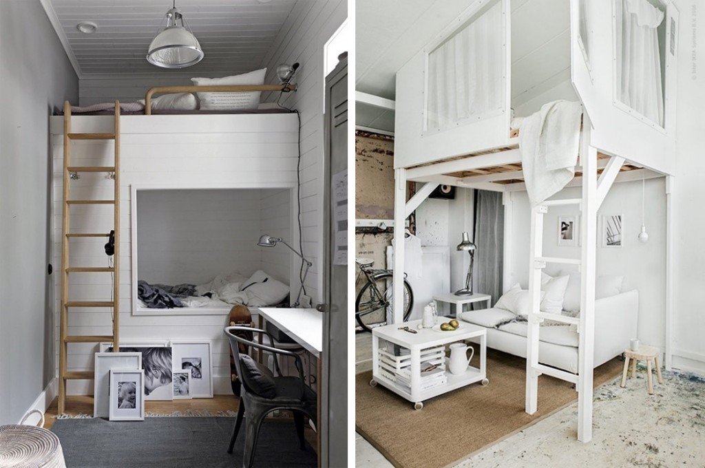 เตียงนอน Loft Bed สำหรับผู้ที่ชอบความโมเดิร์น