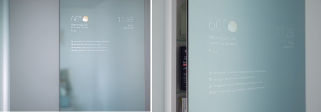 กระจก Smart ถูกติดตั้งในแบบบ้าน Smart Home
