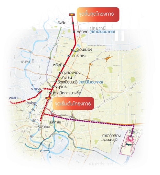 BTS red line Bangsue- Ransit