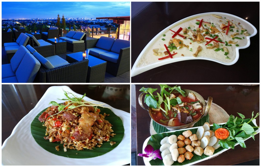 ร้านอาหารบรรยากาศสุดโรแมนติกอย่าง Sky View ร้านอาหารบนชั้นดาดฟ้า
