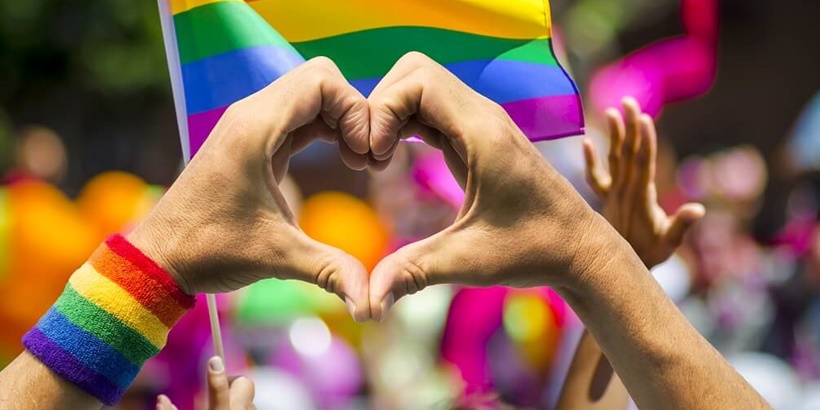 LGBT rainbow flag crop
