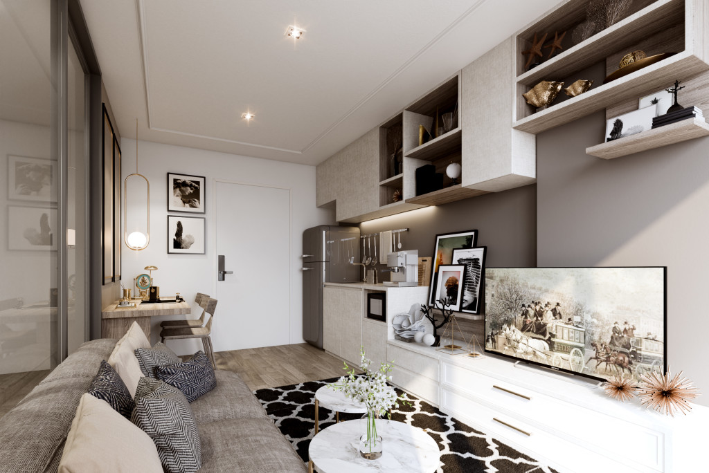 Aspen Condo Lasalle_Living room