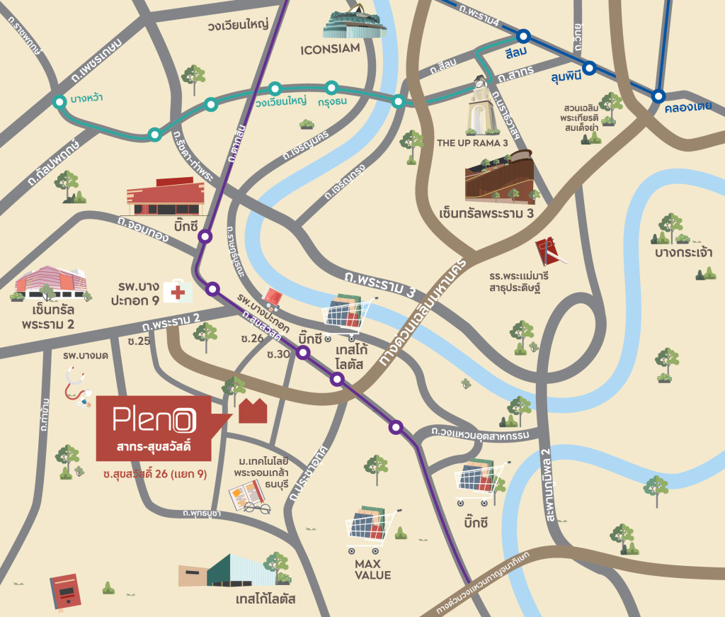 Maps Pleno 44_3-01 พลีโน่ สาทร-สุขสวัสดิ์