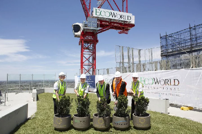 EcoWorld International tops out maiden project in Australia