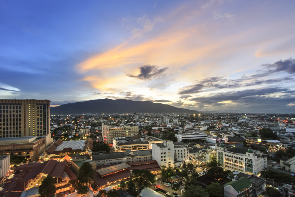 Twilight in Chiangmai , Thailand