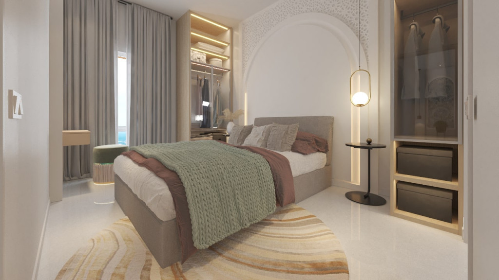 Ultimate comfort in the master room.