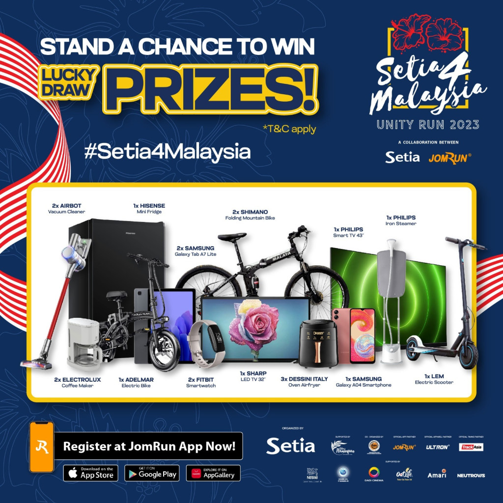 [SETIA] Setia4Malaysia Unity Run 2023 Lucky Draw Prizes