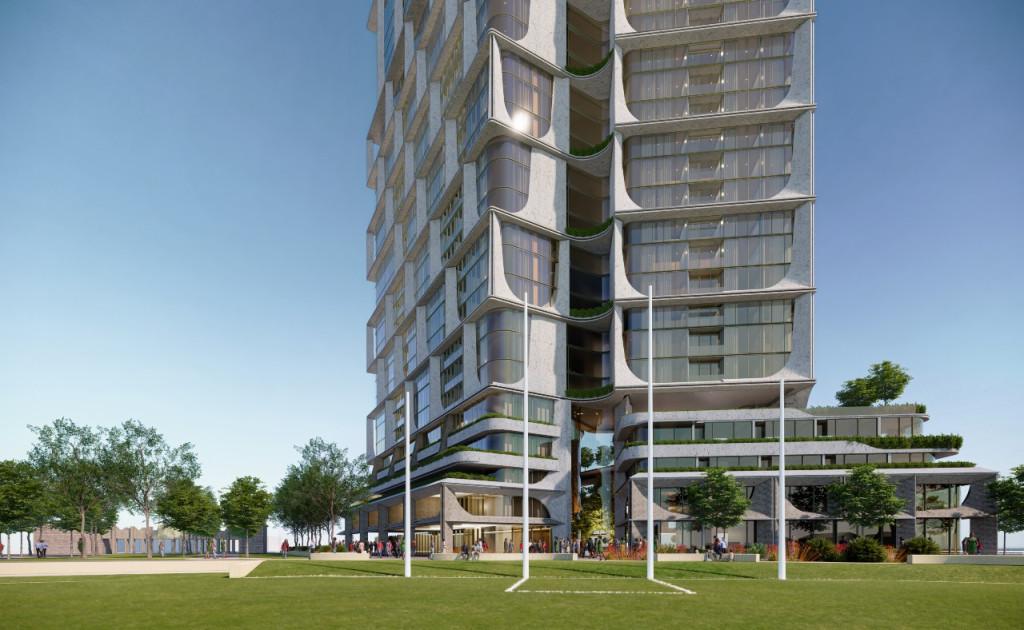 A second artist’s impression of The Oval View.