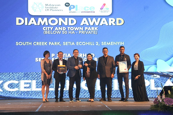 South Creek Park, located in Setia EcoHill 2, Semenyih, emerged as the Diamond Winner title in Category 2: City and Town Park (Subcategory 1: Below 50 Hectares) at MIP MyPLACE Awards 2023.