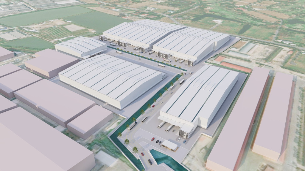 SCX Corporation-Tokyo Tatemono Thailand จัดพิธีเปิดหน้าดิน-ลงเสาเอก โครงการคลังสินค้า-โรงงานให้เช่า