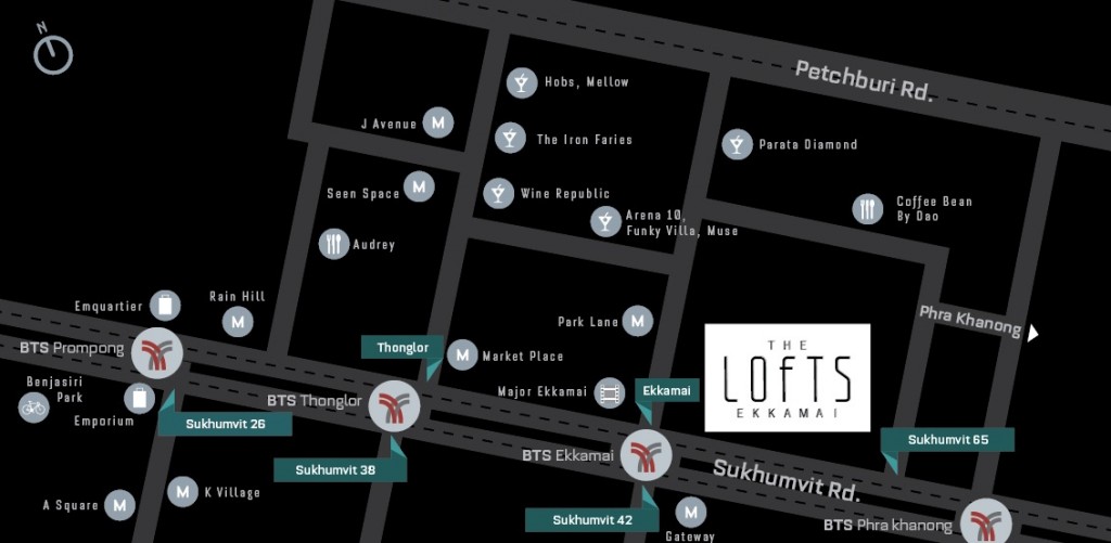 Lofts Ekkamai map